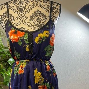XXI Blue Floral Night Dress Size Small/ P